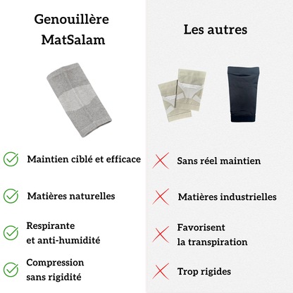 Genouillère de soutien en Bambou